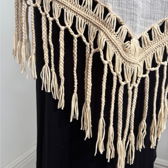 Customized Rockstar Denim Vest Jacket with Crochet and Braided Detail w/ Patches - Picture 8 of 12